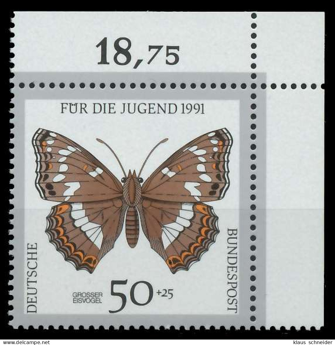 BRD 1991 Nr 1513 Postfrisch ECKE-ORE X85D58A - Ungebraucht