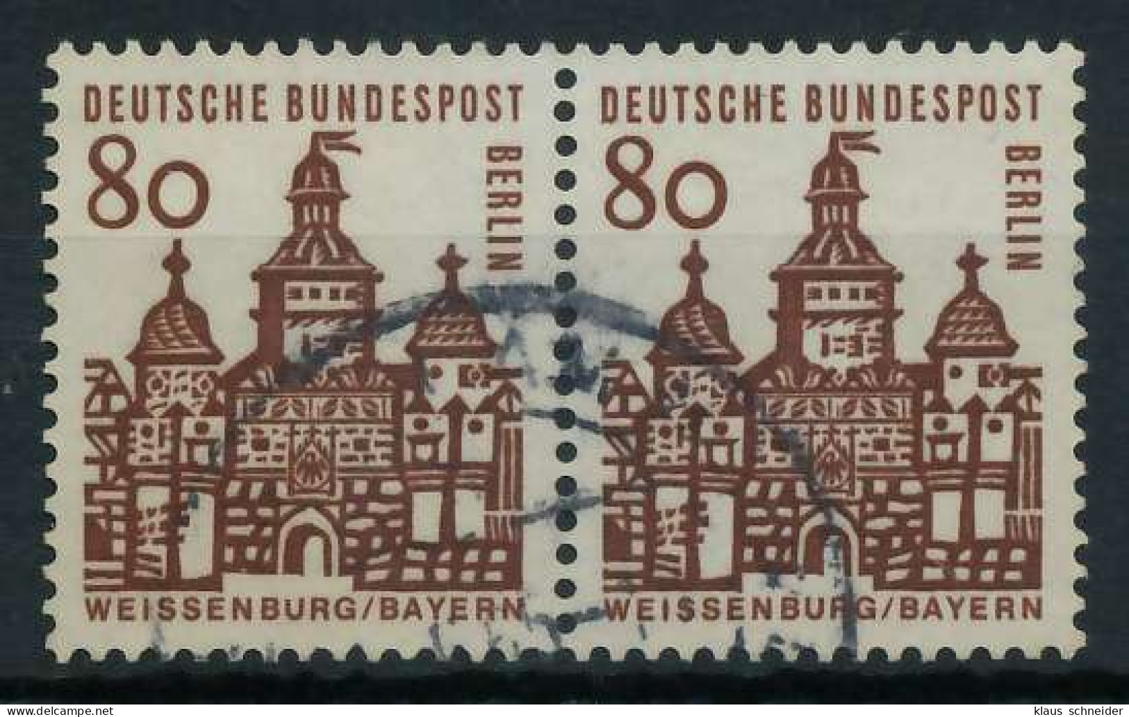 BERLIN DS D-BAUW. 1 Nr 249 Gestempelt WAAGR PAAR X8F9296 - Used Stamps