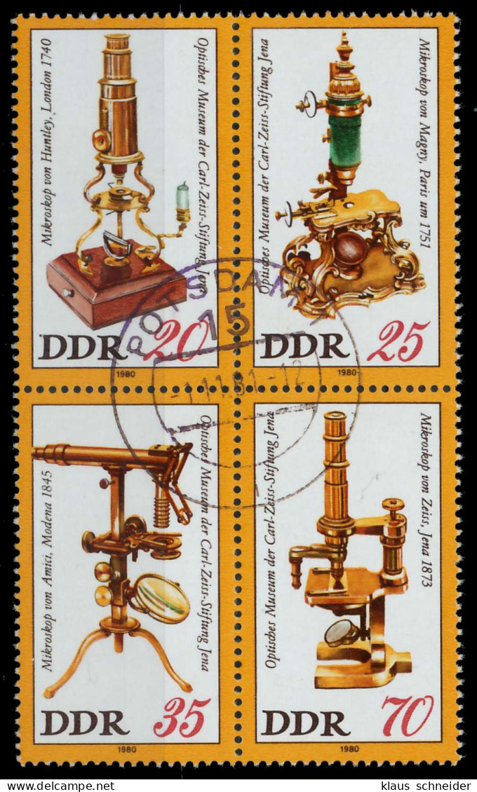 DDR ZUSAMMENDRUCK Nr 2534VB Gestempelt VIERERBLOCK X14D902 - Zusammendrucke