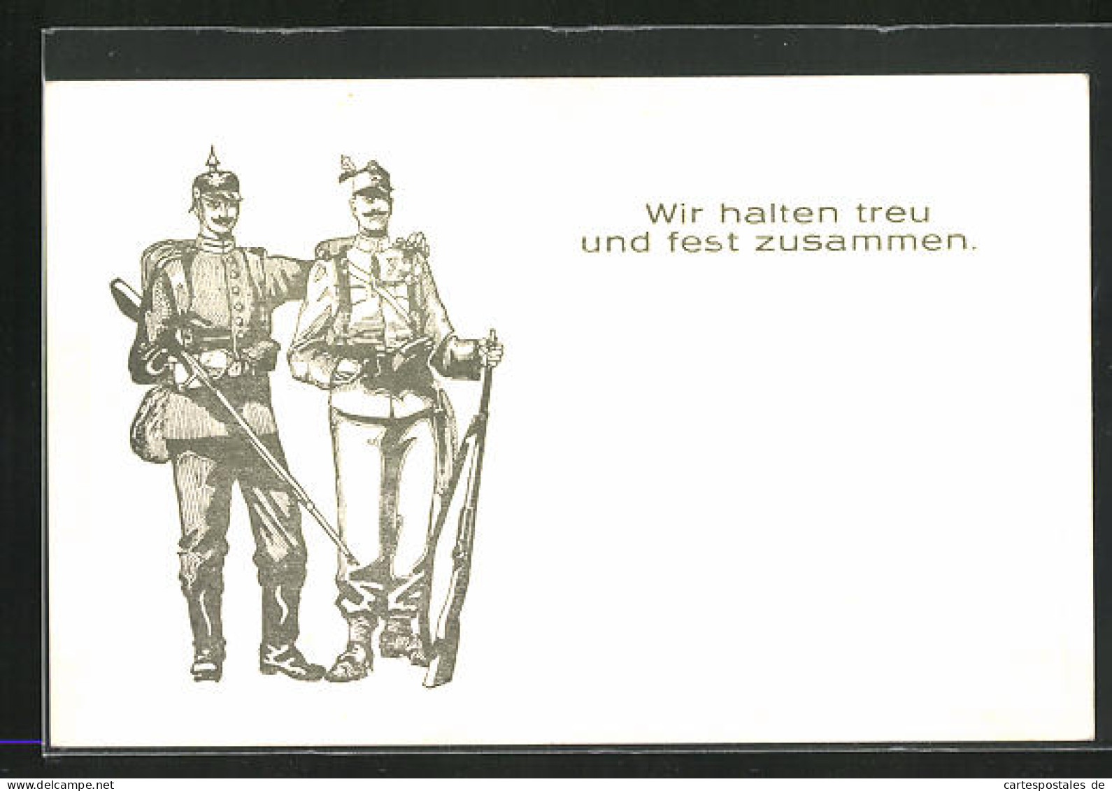 AK Soldaten Vom Zweibund -Wir Halten Treu Und Fest Zusammen  - Guerre 1914-18