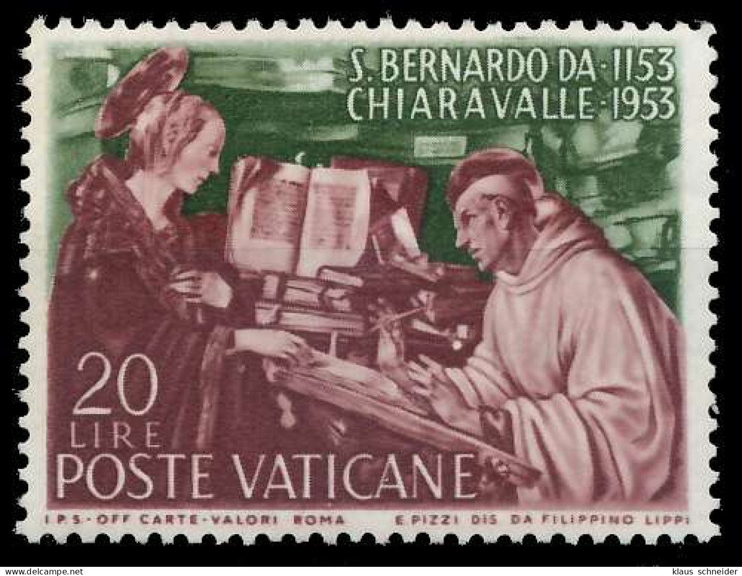 VATIKAN 1953 Nr 209 Postfrisch X404B8A - Unused Stamps