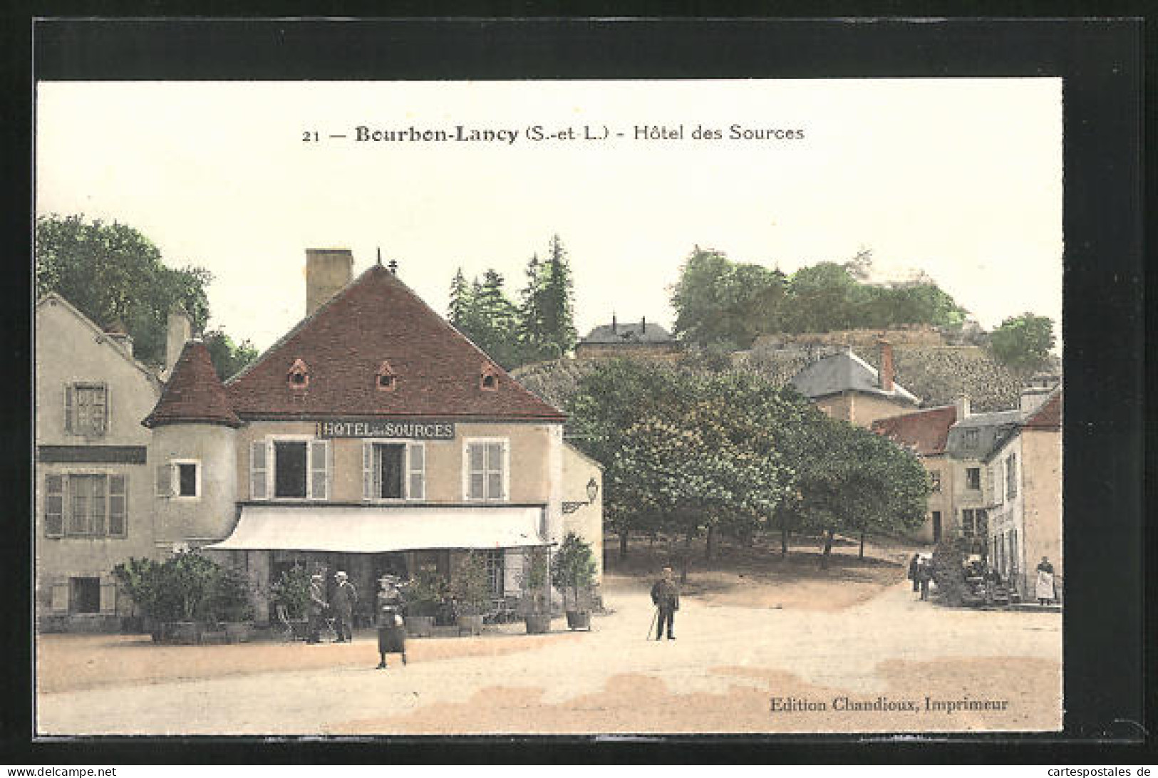 CPA Bourbon-Lancy, Hotel Des Sources  - Sonstige & Ohne Zuordnung