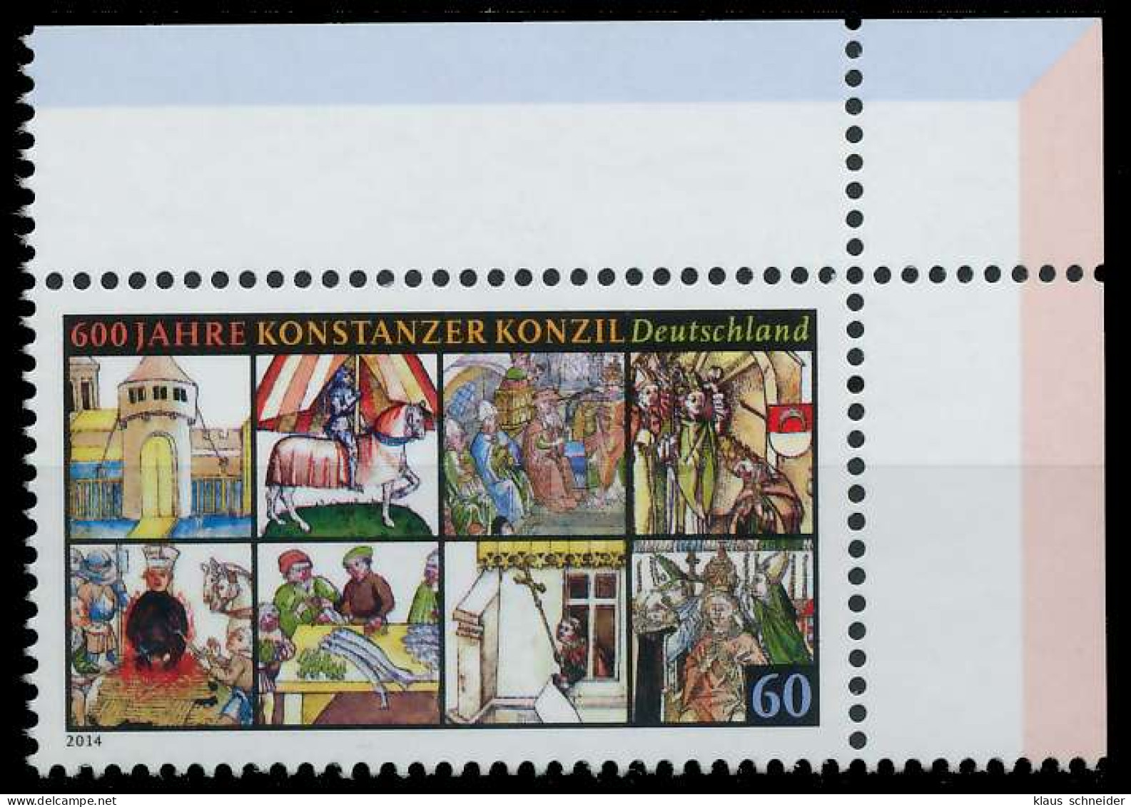 BRD BUND 2014 Nr 3091 Postfrisch ECKE-ORE X50DEBA - Unused Stamps