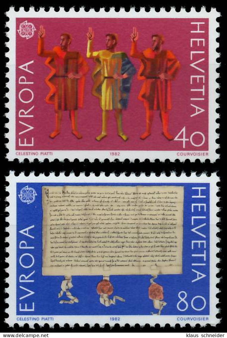 SCHWEIZ 1982 Nr 1221-1222 Postfrisch S1E4FFA - Nuovi