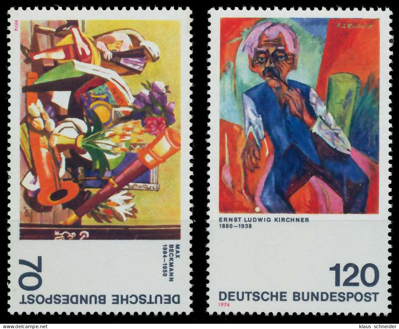 BRD BUND 1974 Nr 822-823 Postfrisch S22F012 - Unused Stamps