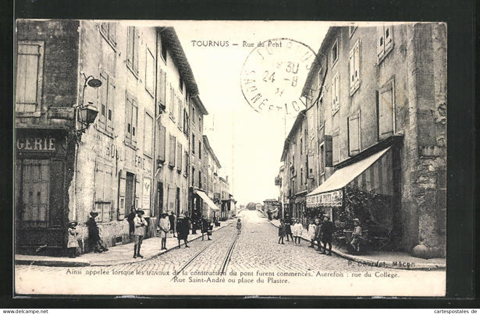 CPA Tournus, Rue Du Pont  - Otros & Sin Clasificación