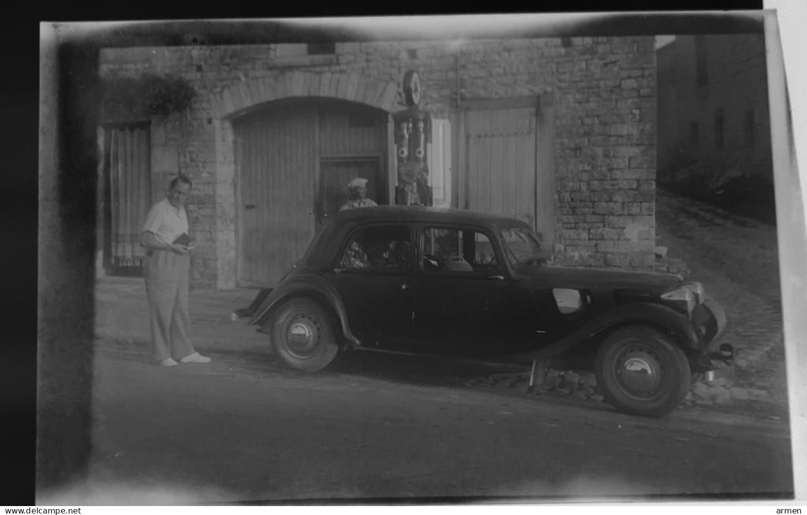 Négatif Film Snapshot -  Voiture Automobile Cars Citroen ? - Plaques De Verre