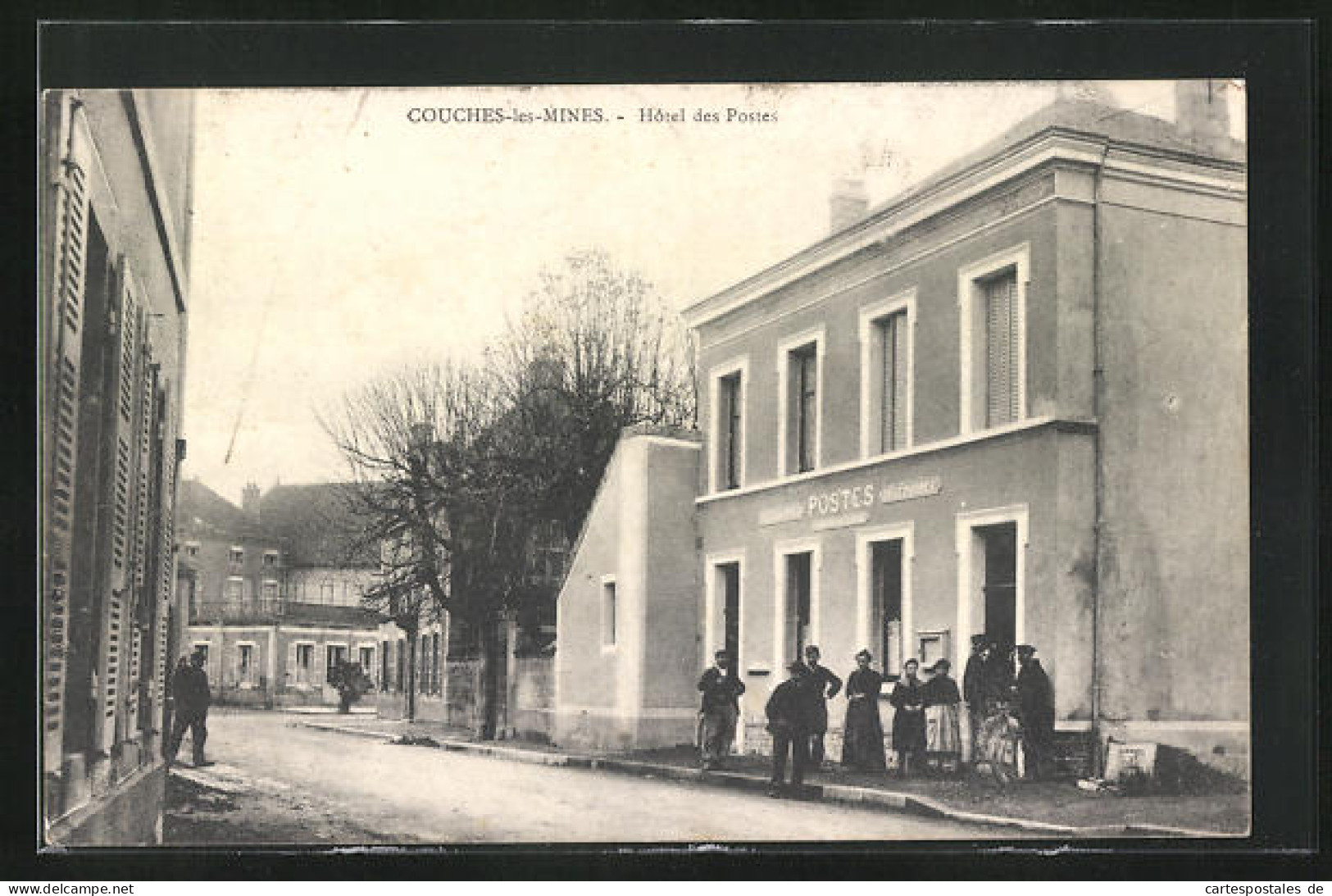 CPA Couches-les-Mines, Hotel Des Postes  - Sonstige & Ohne Zuordnung