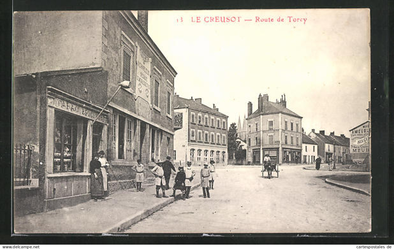 CPA Le Creusot, Route De Torcy  - Le Creusot
