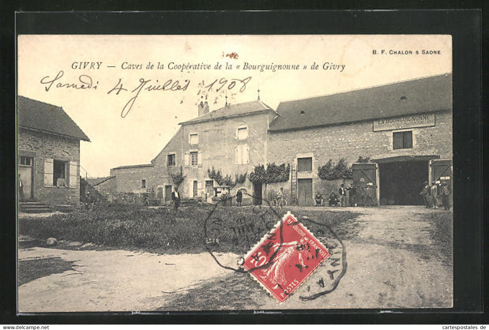 CPA Givry, Caves De La Coopérative De La Bourguignonne  - Autres & Non Classés