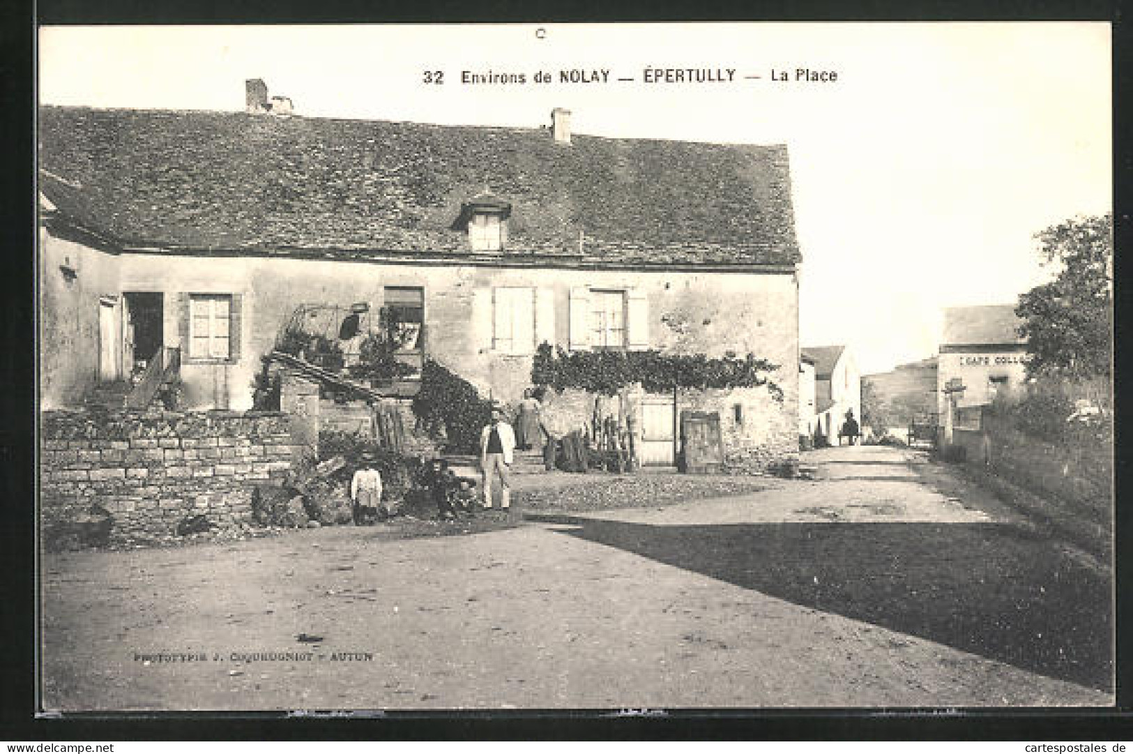 CPA Épertully, La Place  - Autres & Non Classés