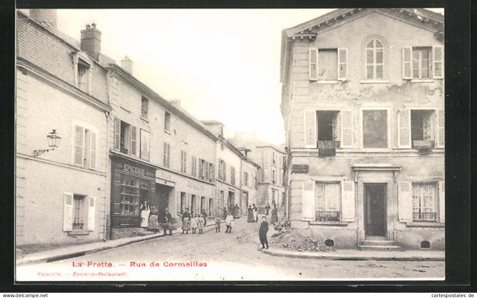CPA La Frette, Rue De Cormeilles  - Other & Unclassified