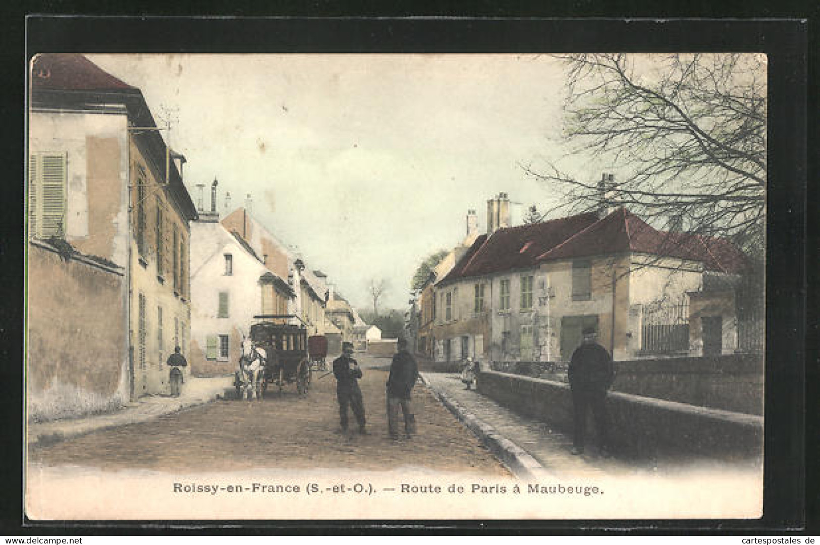 CPA Roissy-en-France, Route De Paris à Maubeuge  - Roissy En France