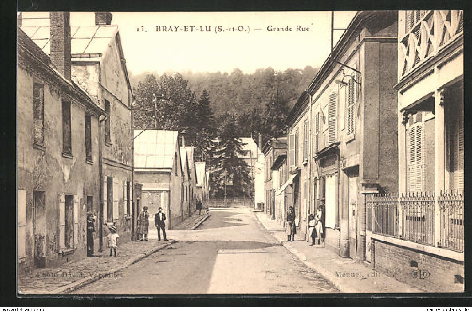 CPA Bray-et-Lu, Grande Rue  - Other & Unclassified