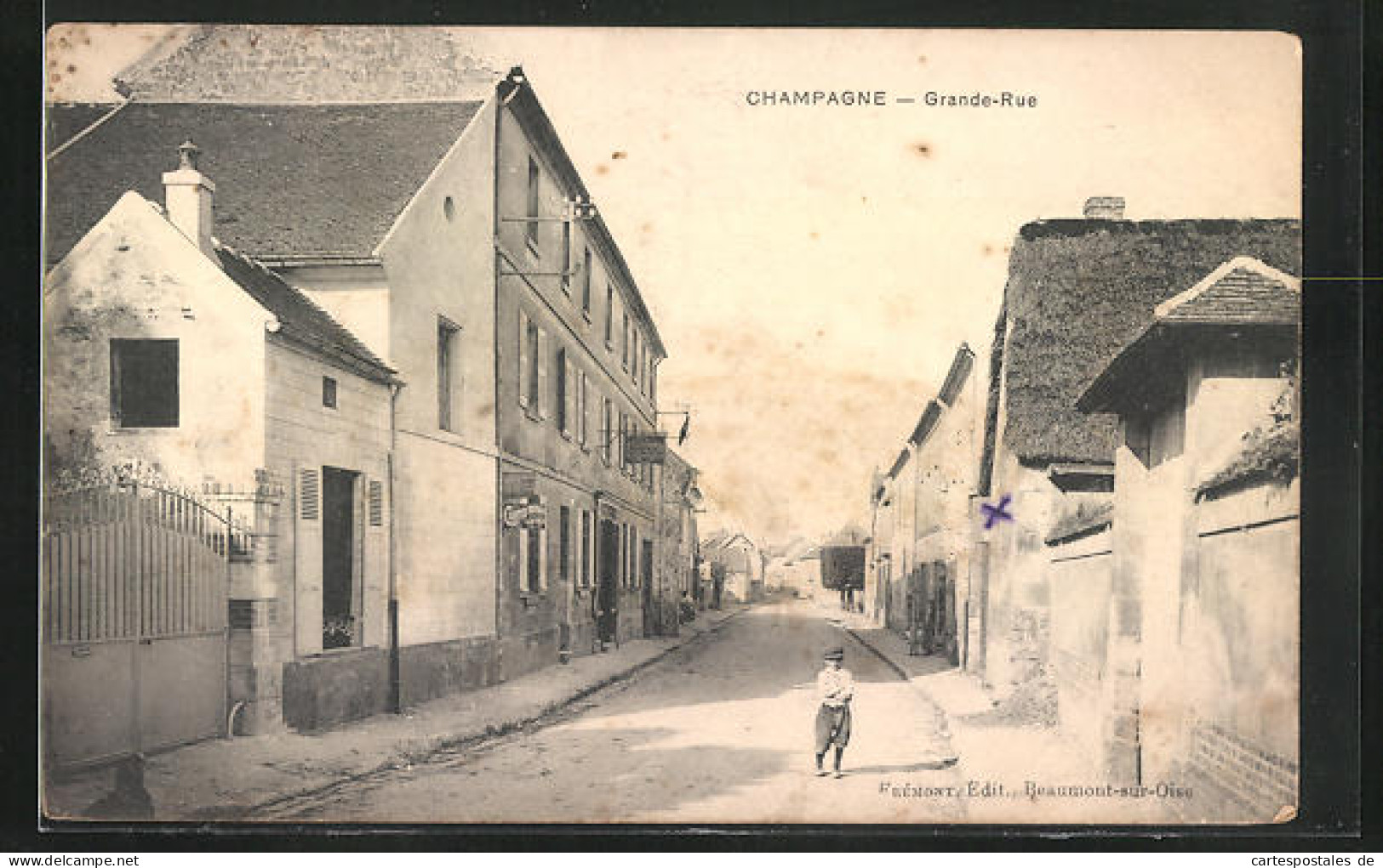 CPA Champagne, Grande-Rue  - Sonstige & Ohne Zuordnung