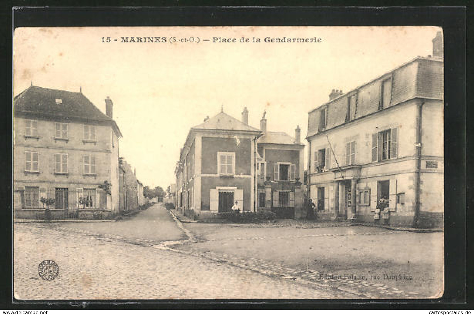 CPA Marines, Place De La Gendarmerie  - Marines