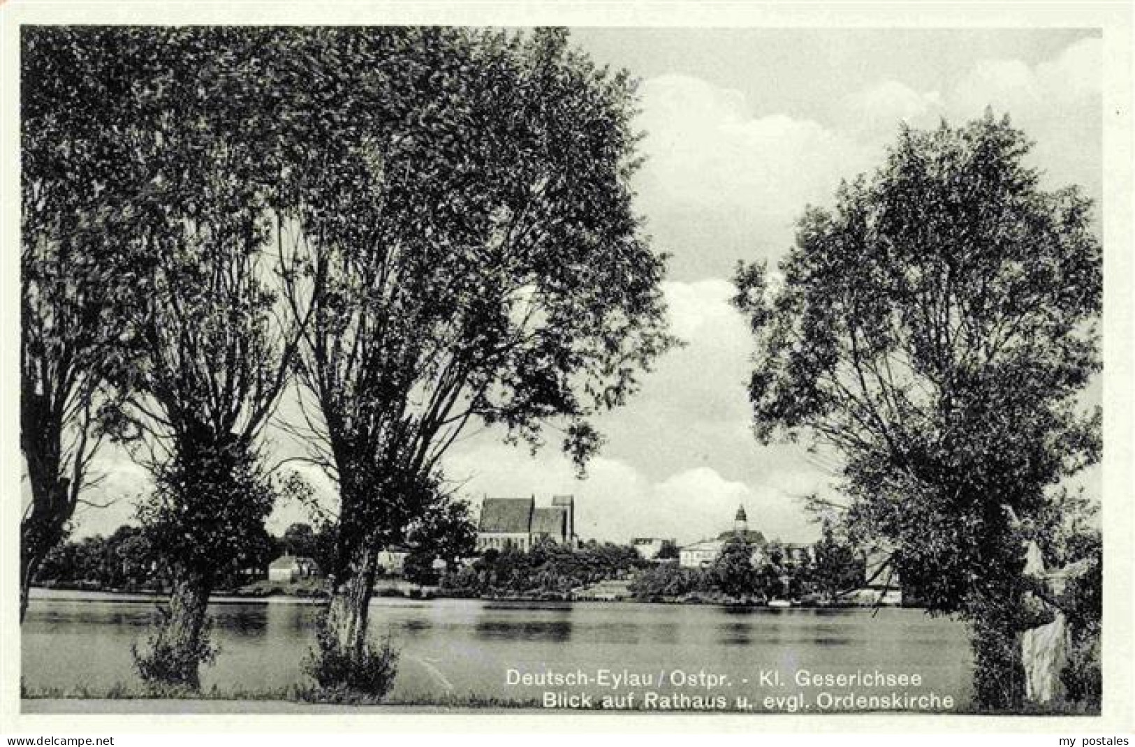 73975649 Deutsch-Eylau_Ilawa_Ermland-Masuren_PL Kl Geserichsee Blick Auf Rathaus - Pologne