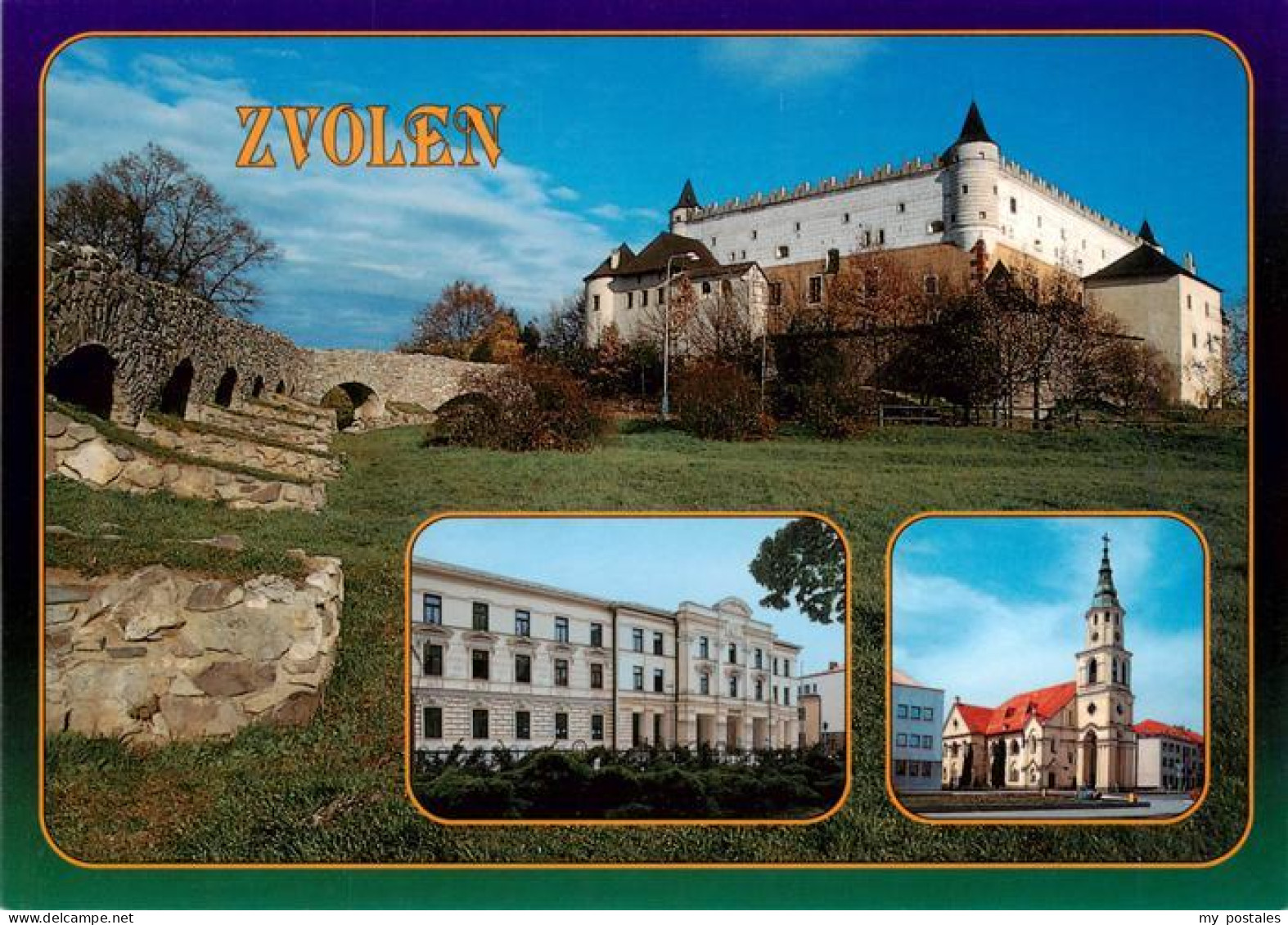 73944977 Zvolen_Altsohl_SK Zamok Divadlo Kostol Schloss Theater Kirche - Slowakei