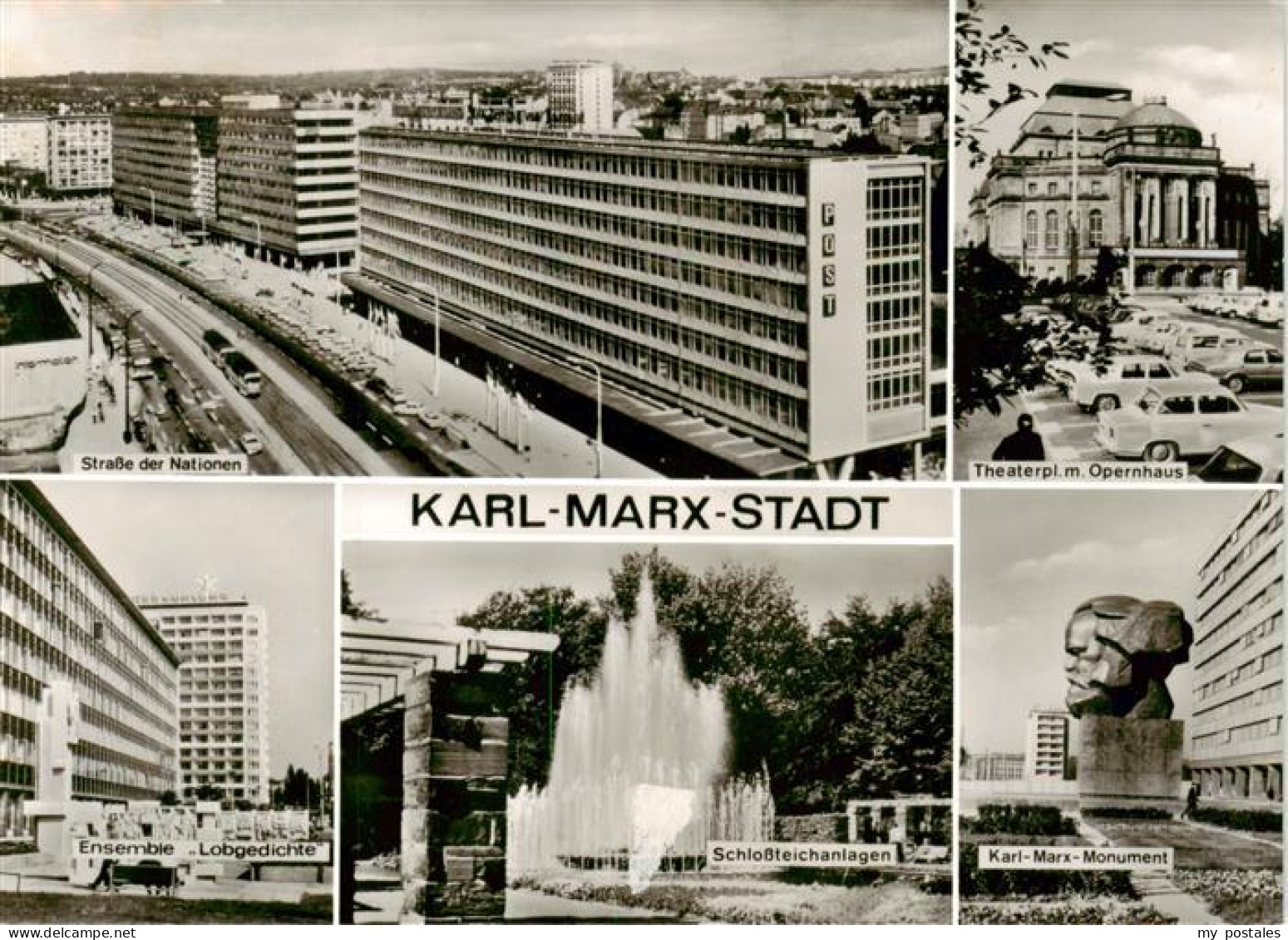 73903483 Karl-Marx-Stadt Strasse Der Nationen Theaterplatz Mit Opernhaus Ensembl - Chemnitz