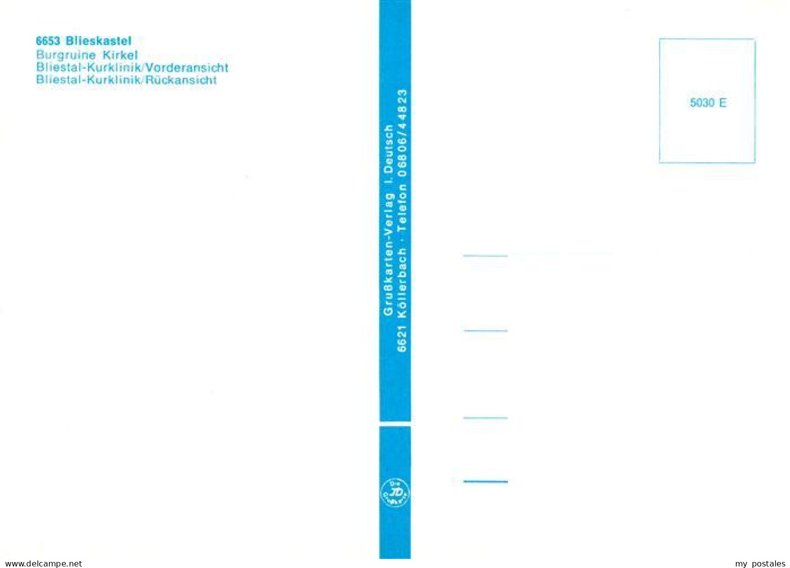 73903470 Blieskastel Burgruine Kirkel Kurklinik Vorder Und Rueckansicht Blieskas - Sonstige & Ohne Zuordnung