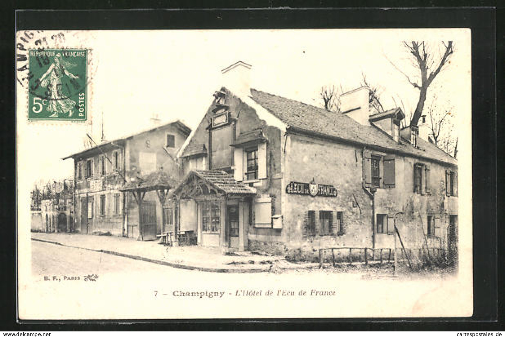 CPA Champigny, L`Hotel De L`Ecu De France  - Altri & Non Classificati