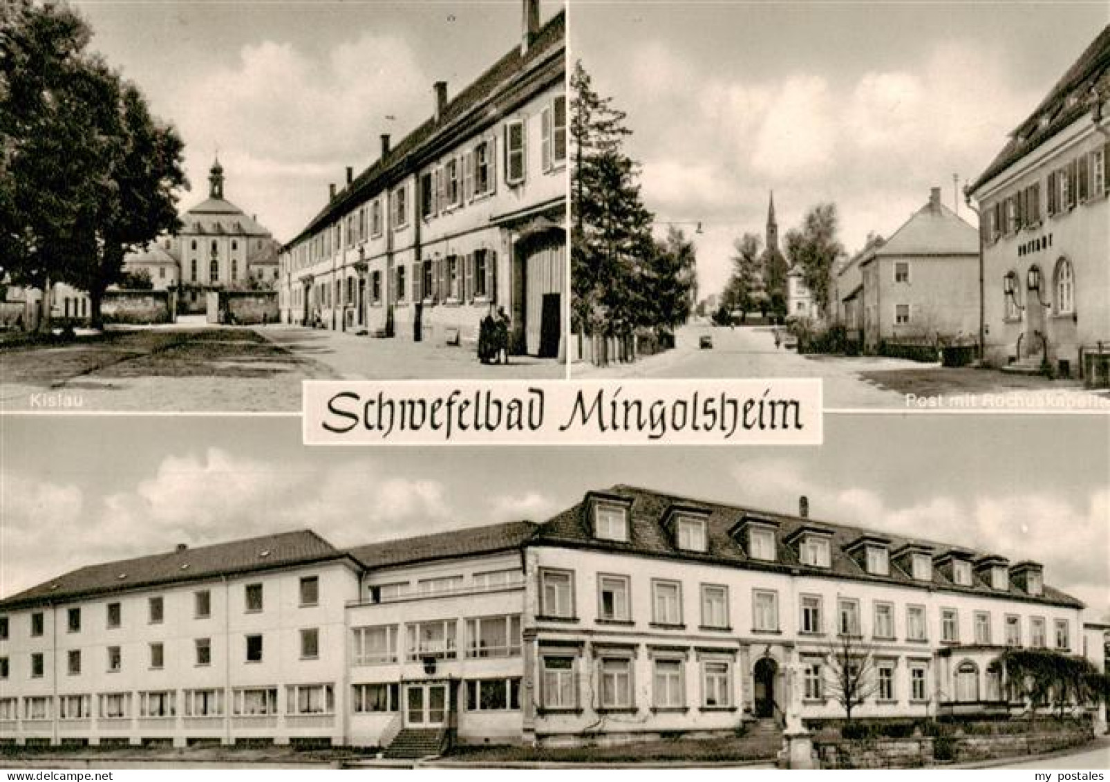 73903358 Mingolsheim Kislau Post Mit Rochuskapelle Mingolsheim - Bad Schoenborn