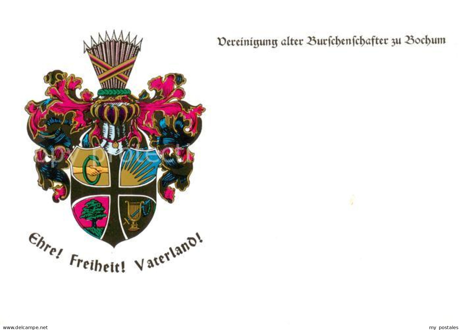 73864793 Bochum Vereinigung Alter Burschenschafter Zu Bochum Wappen Studentika B - Bochum