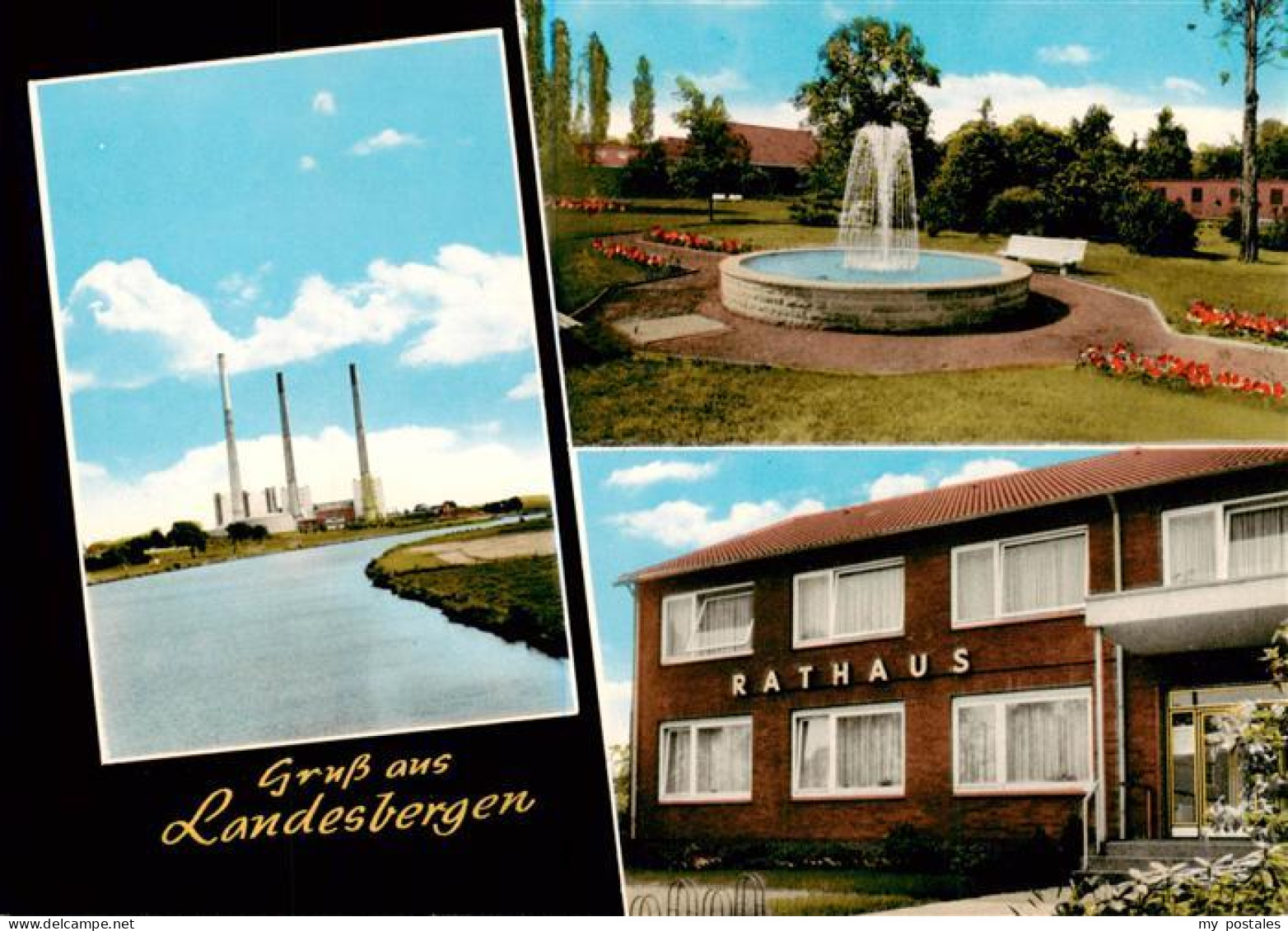 73864704 Landesbergen Parkanlagen Springbrunnen Rathaus Kraftwerk Landesbergen - Other & Unclassified