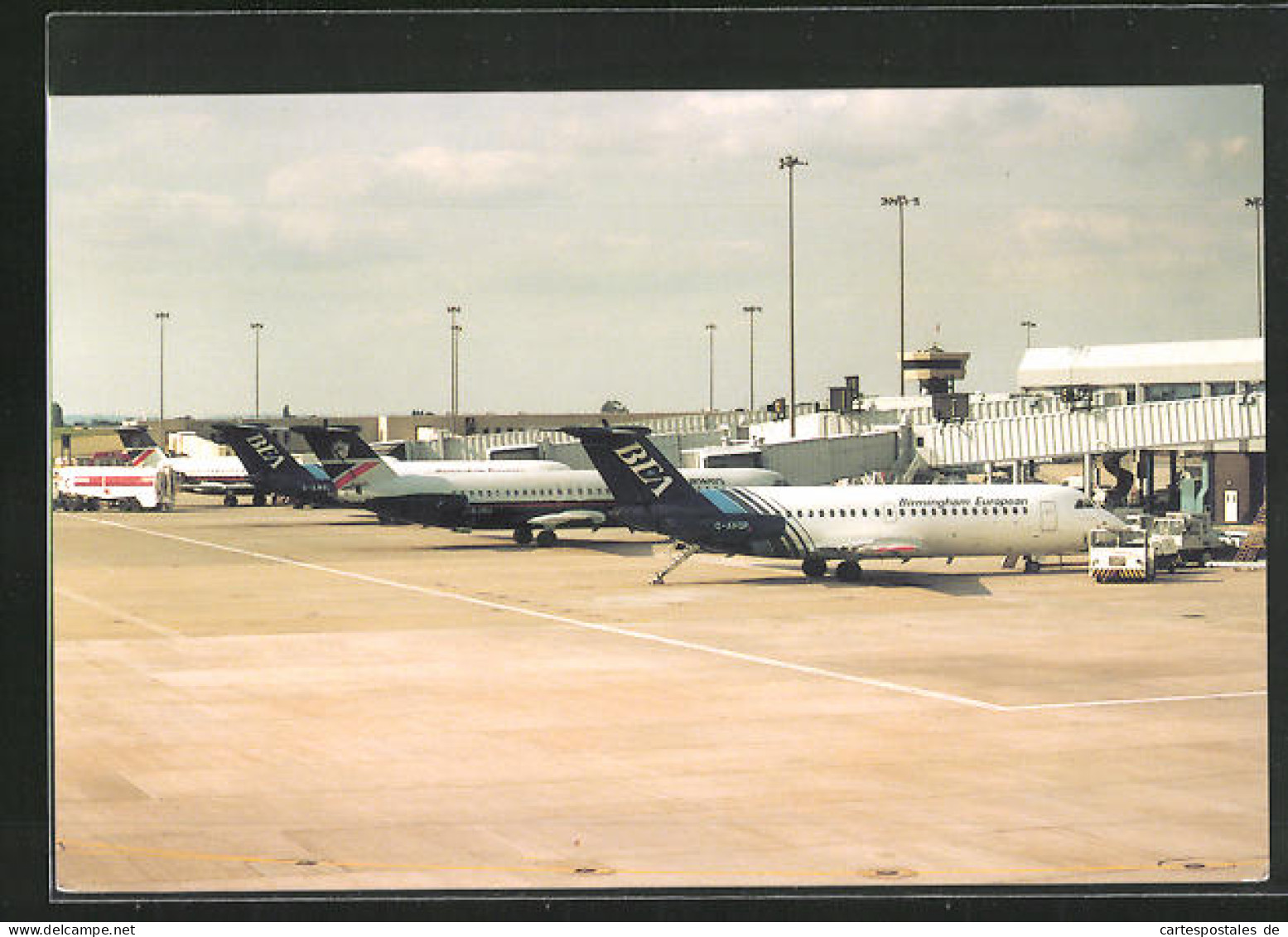 AK Birmingham, Internationaler Flughafen, BAC-111 Flugzeuge Stehen Am Eurohub Terminal  - Sonstige & Ohne Zuordnung