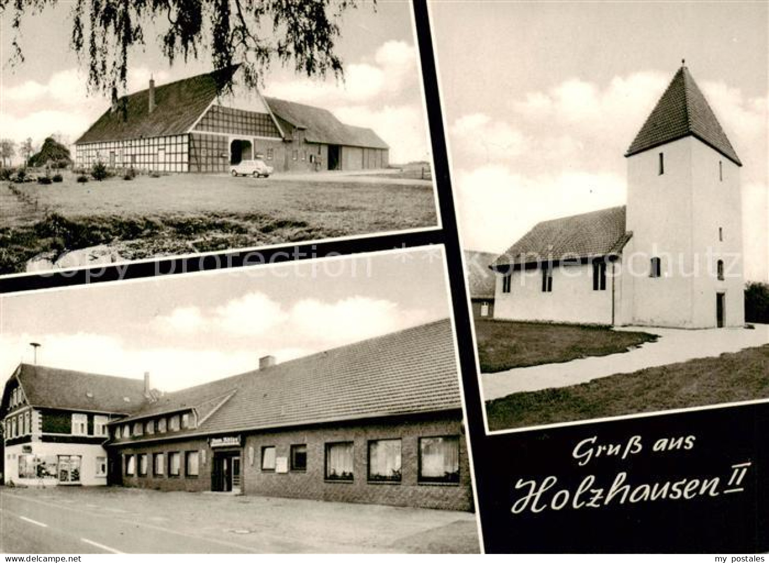 73830833 Holzhausen Porta Westfalica Gasthaus Zum Adler Scheune Kirche Holzhause - Porta Westfalica