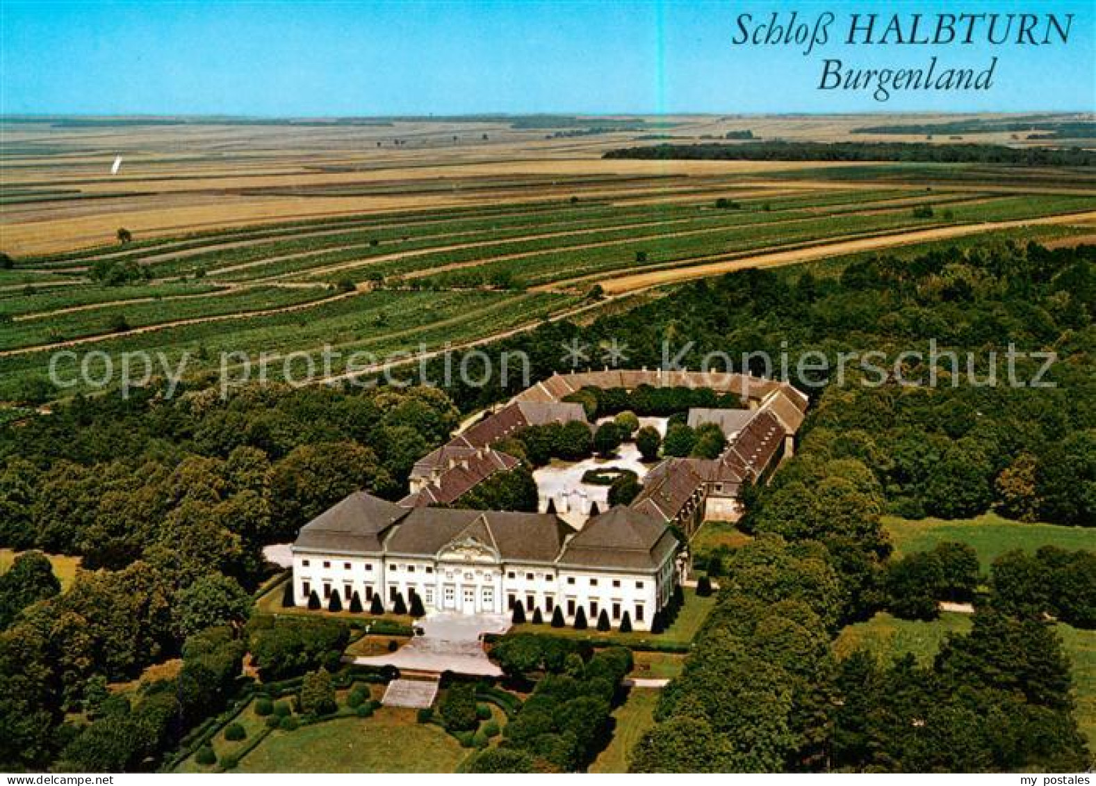 73796786 Halbturn Barockschloss Fliegeraufnahme Halbturn - Sonstige & Ohne Zuordnung