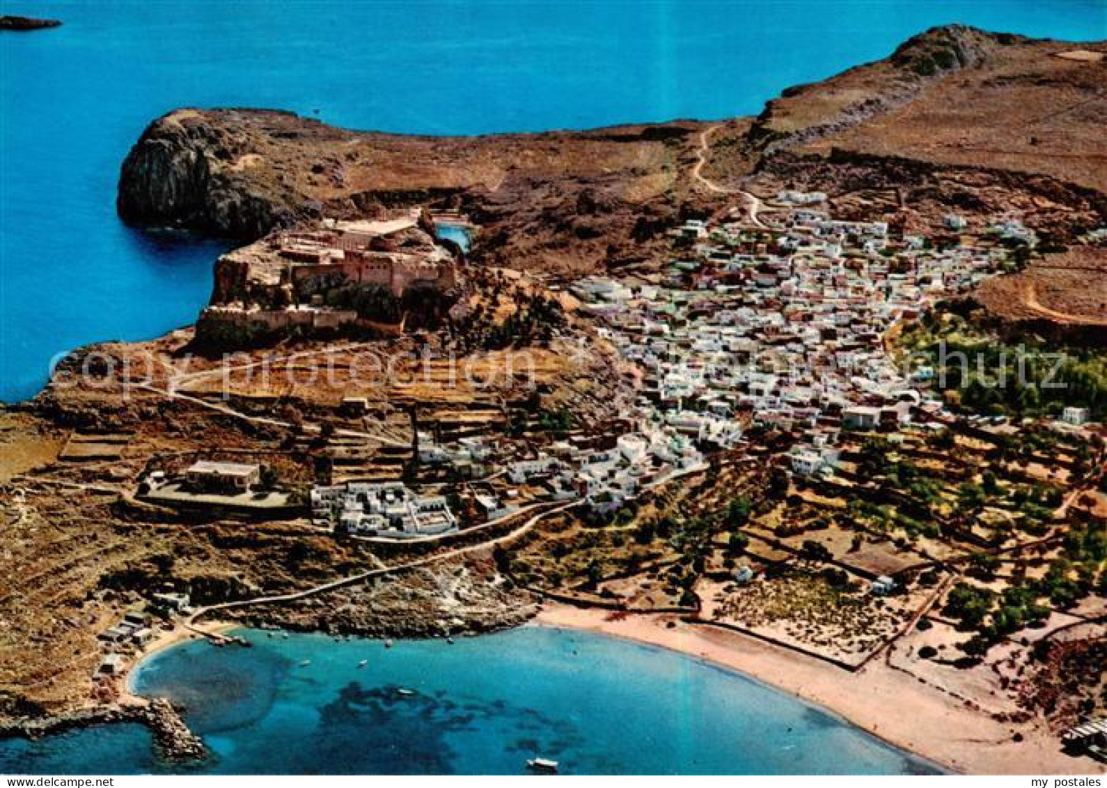 73796756 Lindos Lindo Rhodes Greece Fliegeraufnahme  - Griechenland