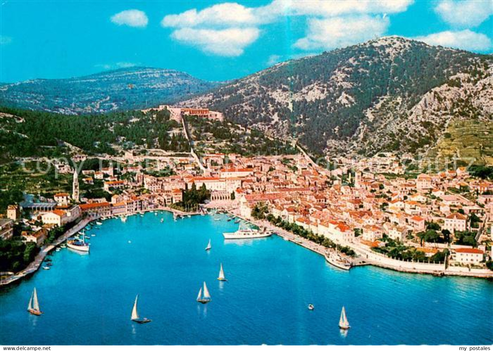 73796732 Hvar Croatia Fliegeraufnahme  - Croacia