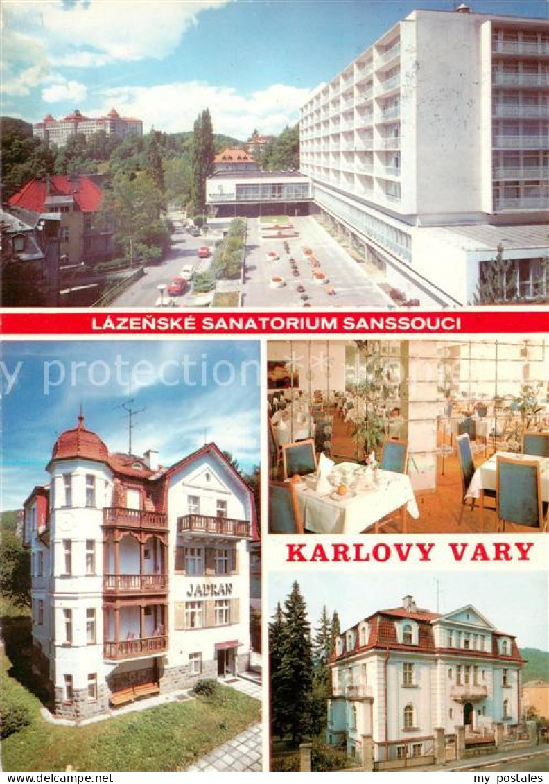 73796706 Karlovy Vary Karlsbad Lazenske Sanatorium Sanssouci Lazensky Dum Jadran - Czech Republic