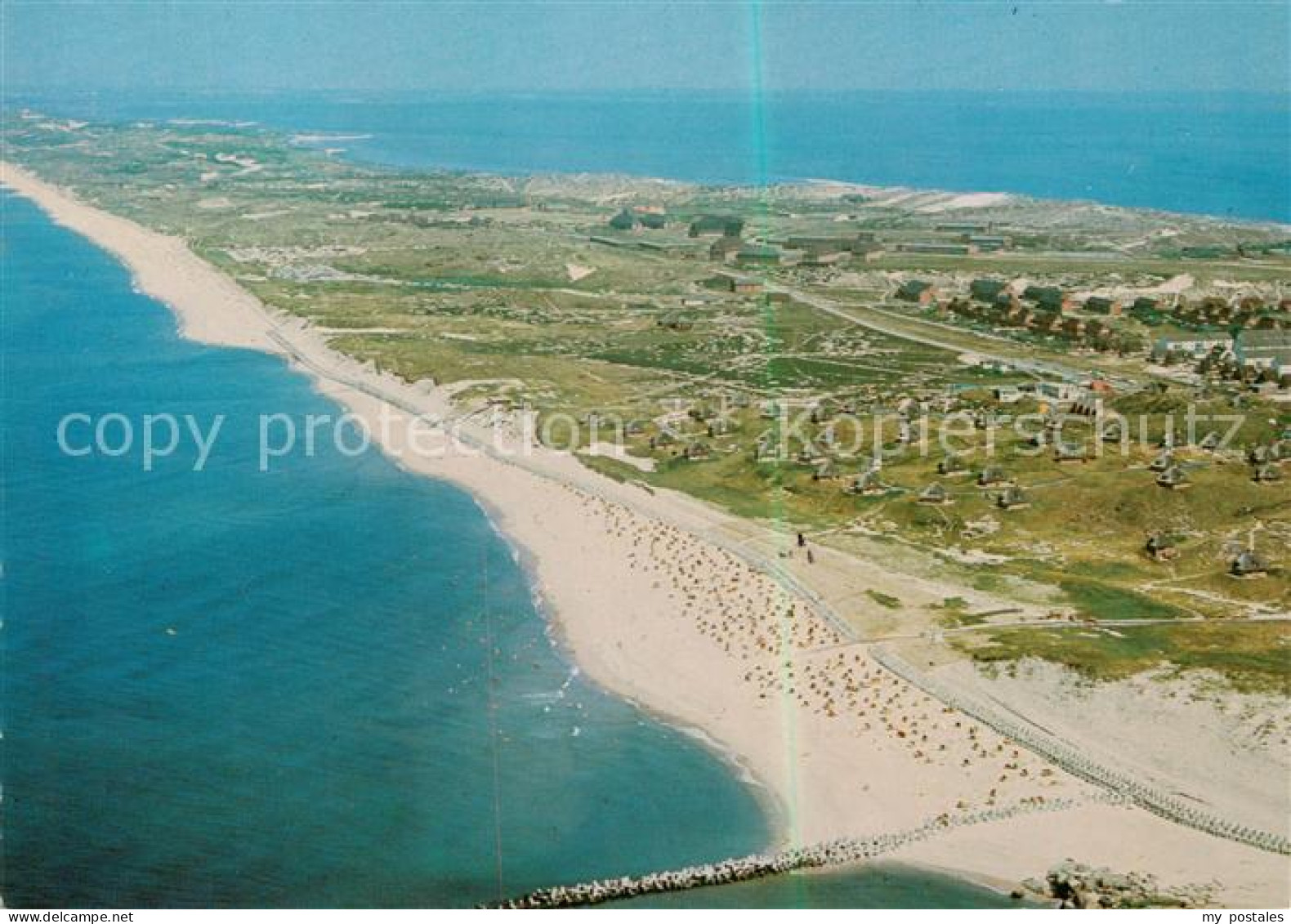 73796629 Hoernum Sylt Strand Und Ort Fliegeraufnahme Hoernum Sylt - Other & Unclassified