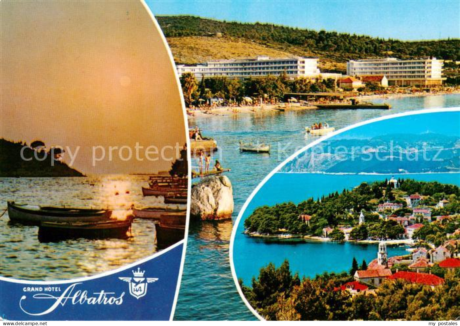 73796503 Cavtat Croatia Grand Hotel Albatros Panorama Fliegeraufnahme  - Kroatië