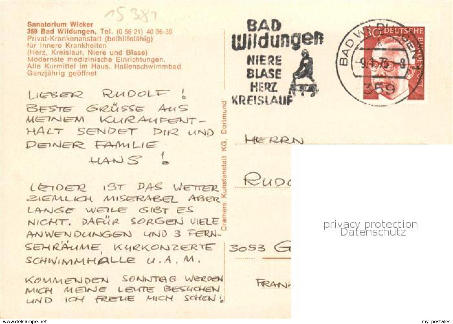 73796444 Bad Wildungen Sanatorium Wicker Bad Wildungen - Bad Wildungen