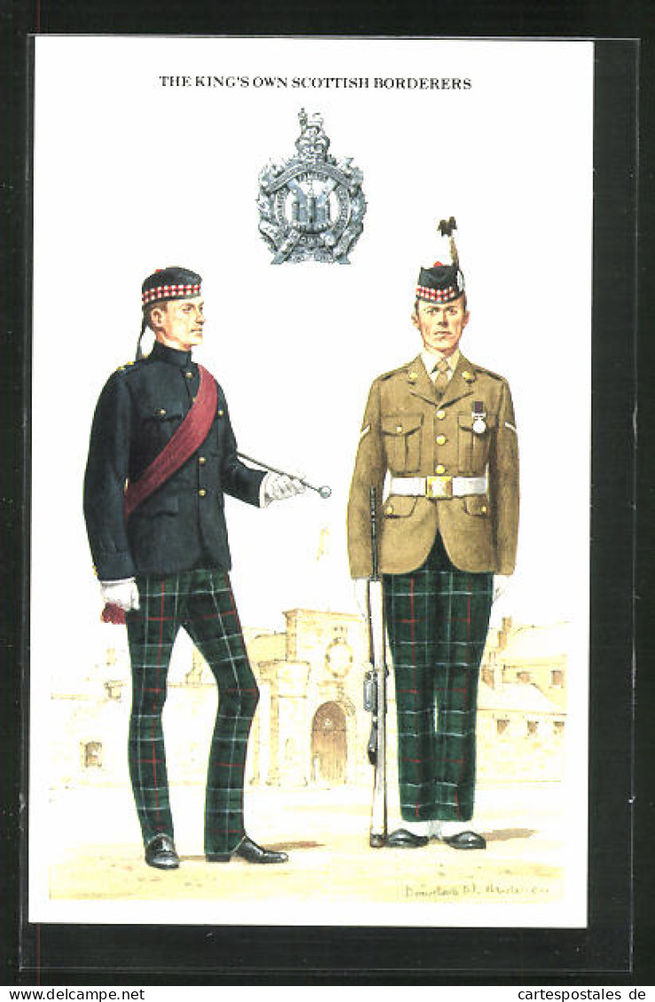 Pc The King`s Own Scottish Borderers, Britische Soldaten In Uniform  - Andere & Zonder Classificatie