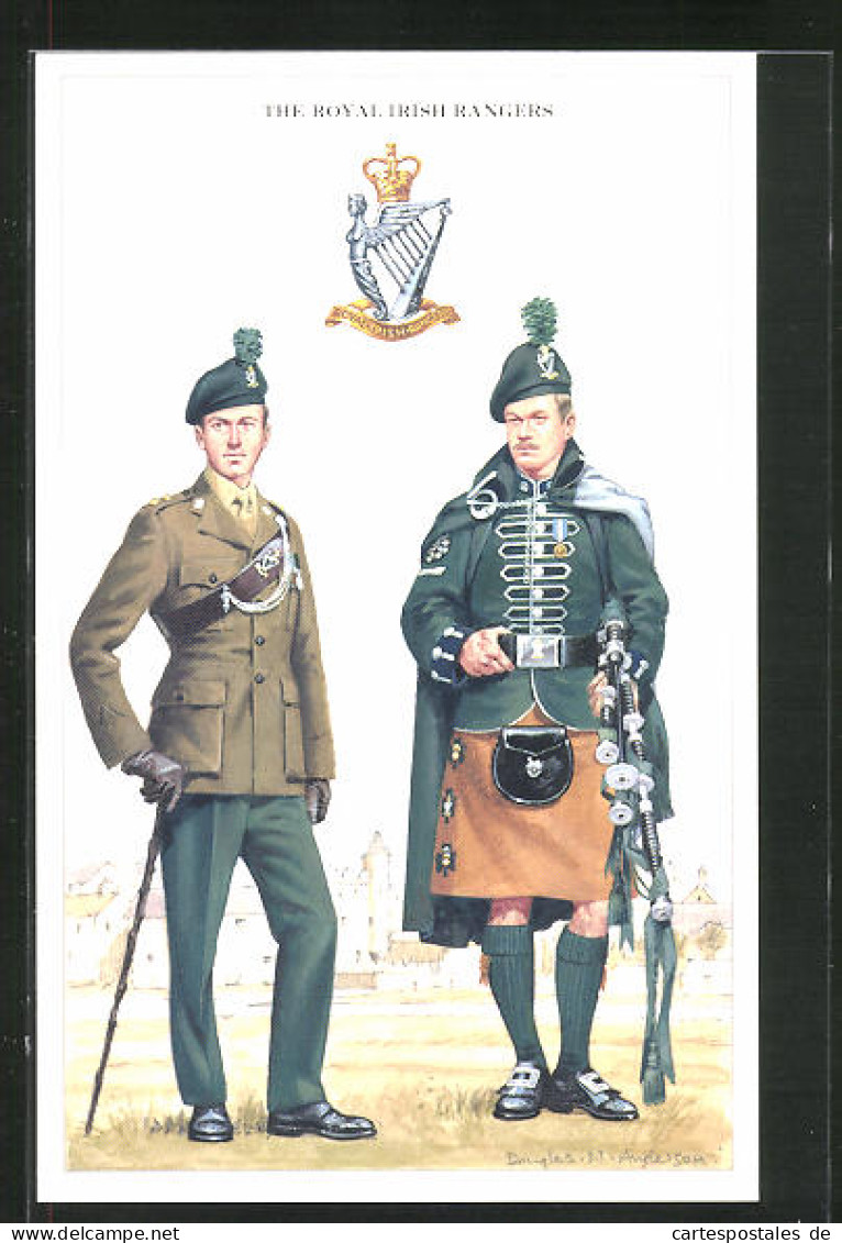 Pc The Royal Irish Rangers, Britische Soldaten In Uniform  - Andere & Zonder Classificatie