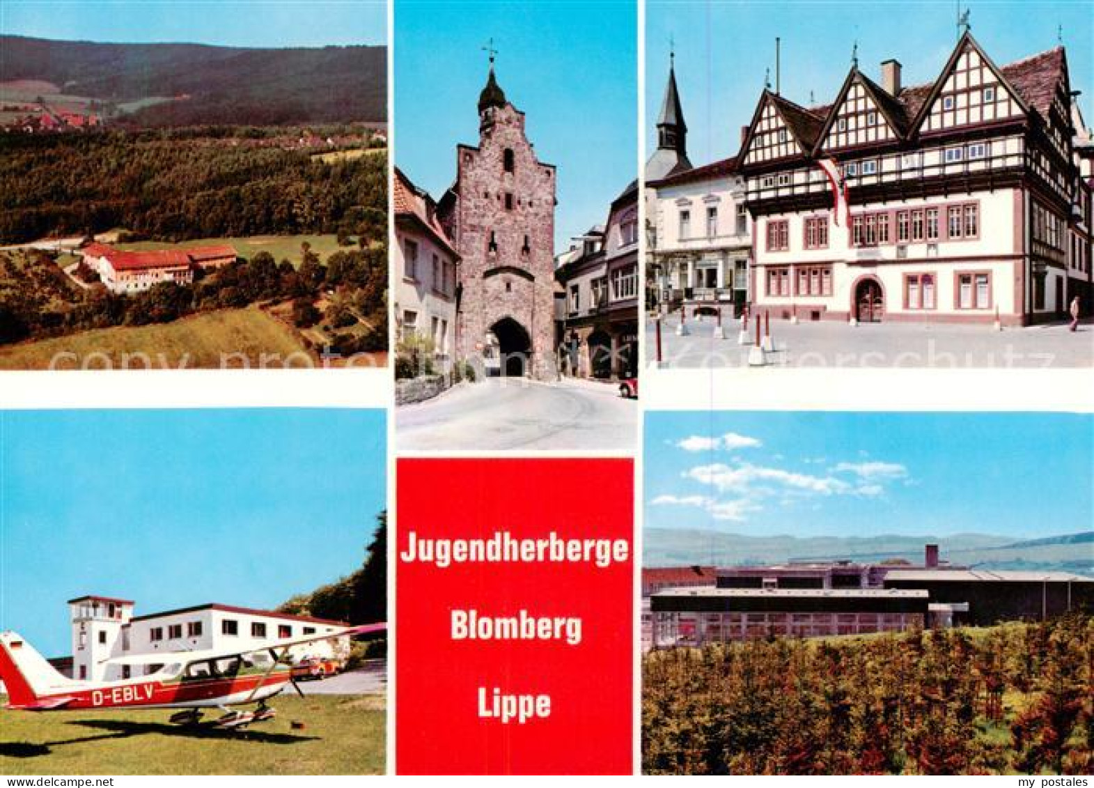 73796411 Blomberg Lippe Jugendherberge Panorama Stadttor Flugplatz Blomberg Lipp - Autres & Non Classés