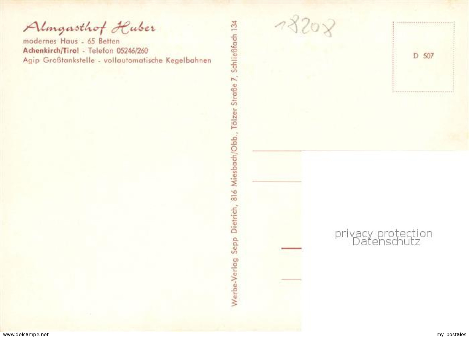 73796405 Achenkirch Almgasthof Huber Achenkirch - Other & Unclassified