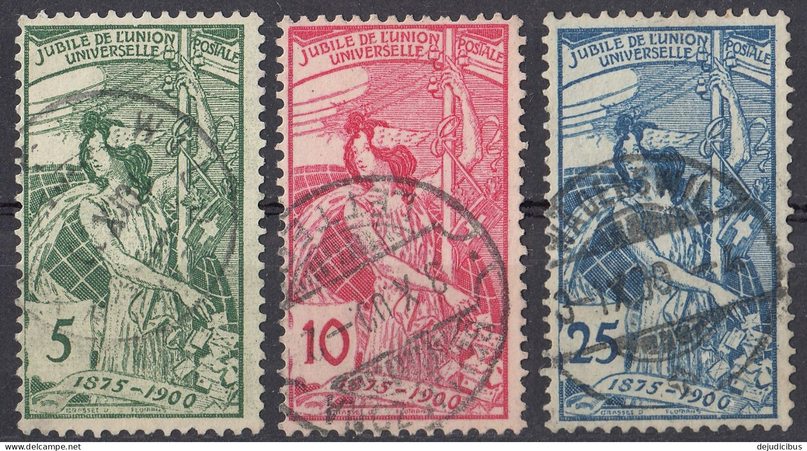 HELVETIA - SUISSE - SVIZZERA - 1900 -  Lotto Di 3 Valori Usati: Yvert 86, 87 E 91. - Used Stamps