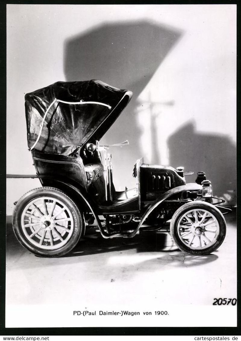 Archiv-Fotografie Auto Paul Daimler Wagen Von 1900  - Coches