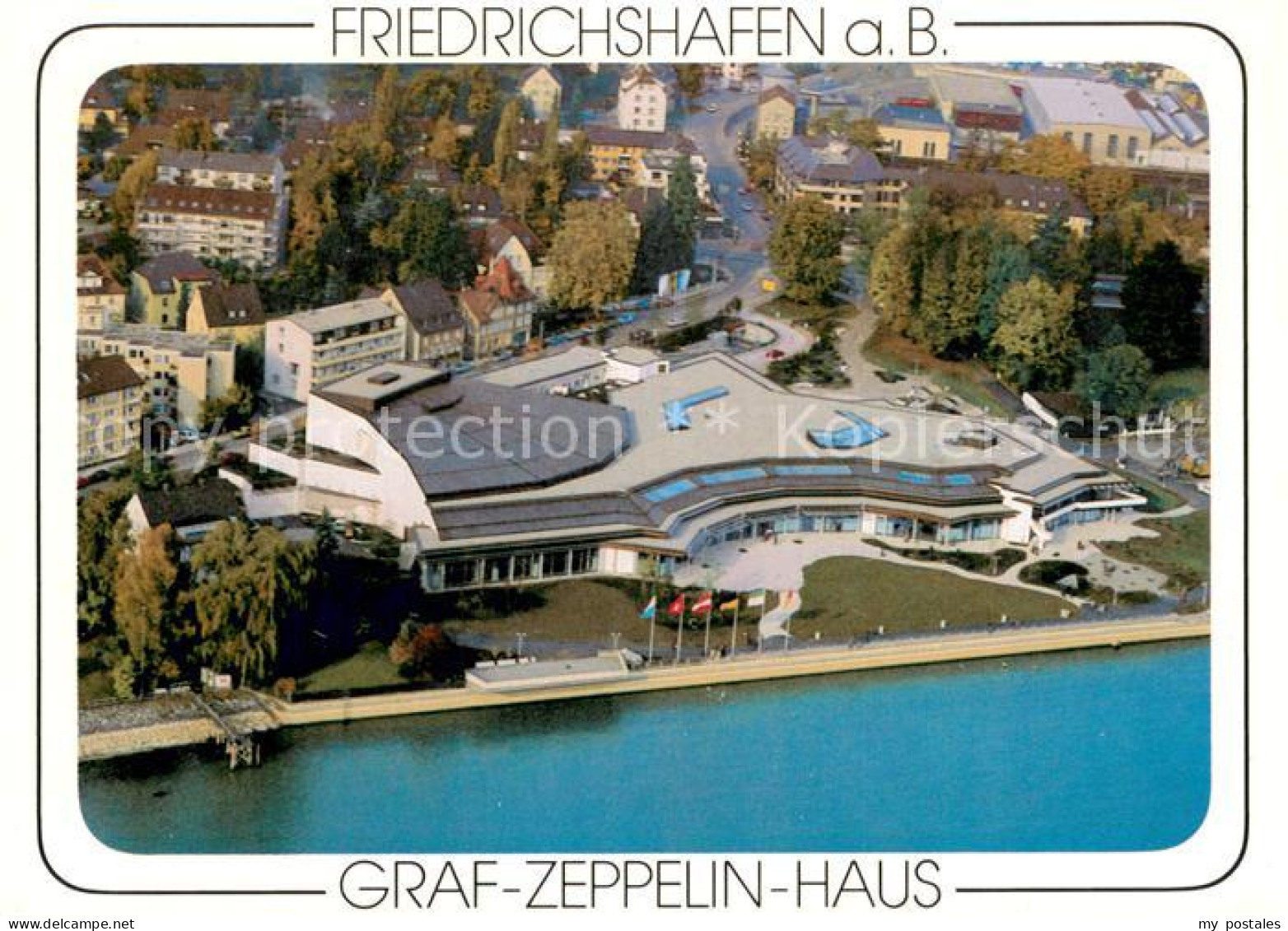 73756948 Friedrichshafen Bodensee Fliegeraufnahme Graf-Zeppelin-Haus Friedrichsh - Friedrichshafen