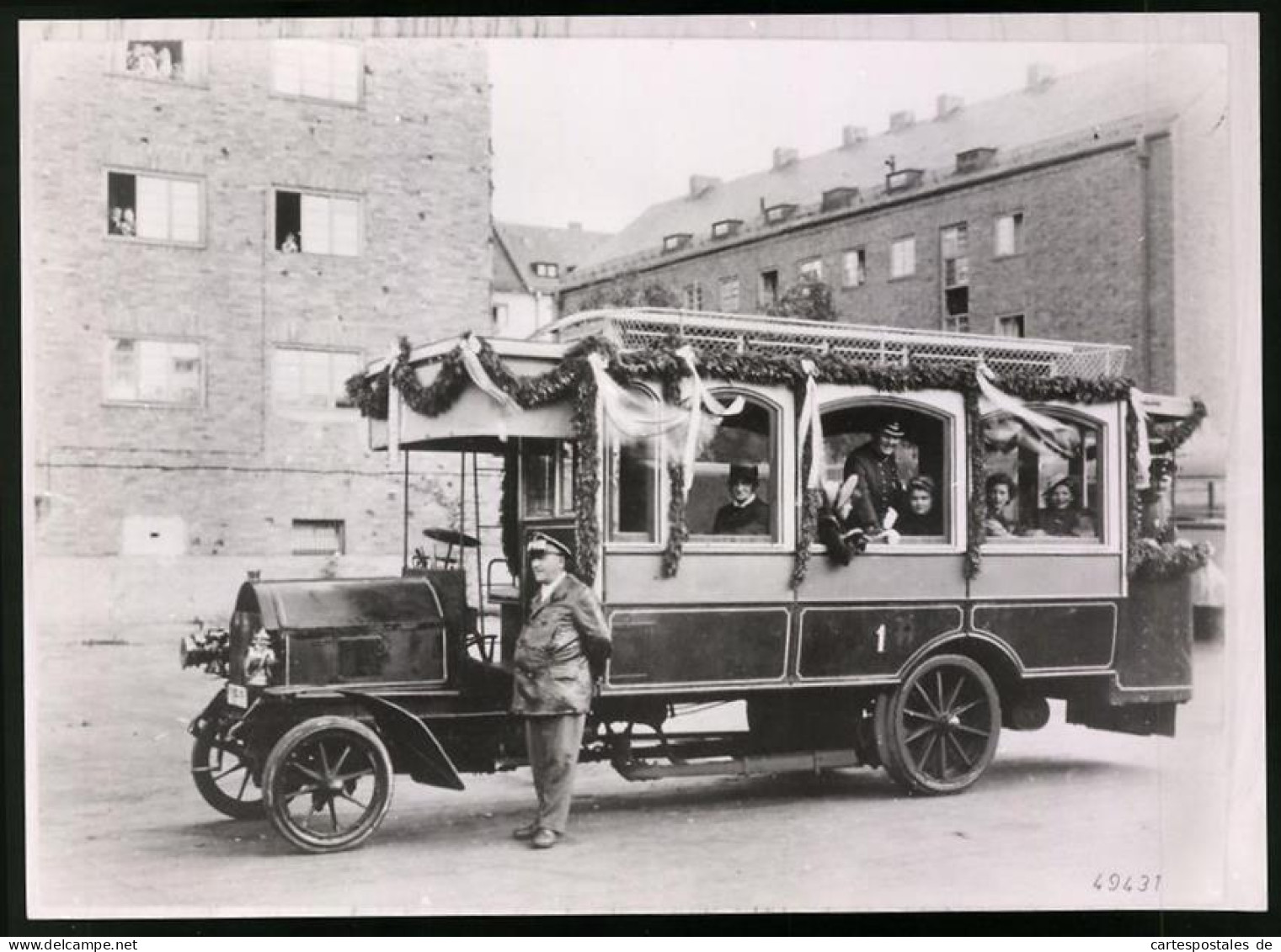 Archiv-Fotografie Bus Daimler 28 PS Von 1905  - Coches
