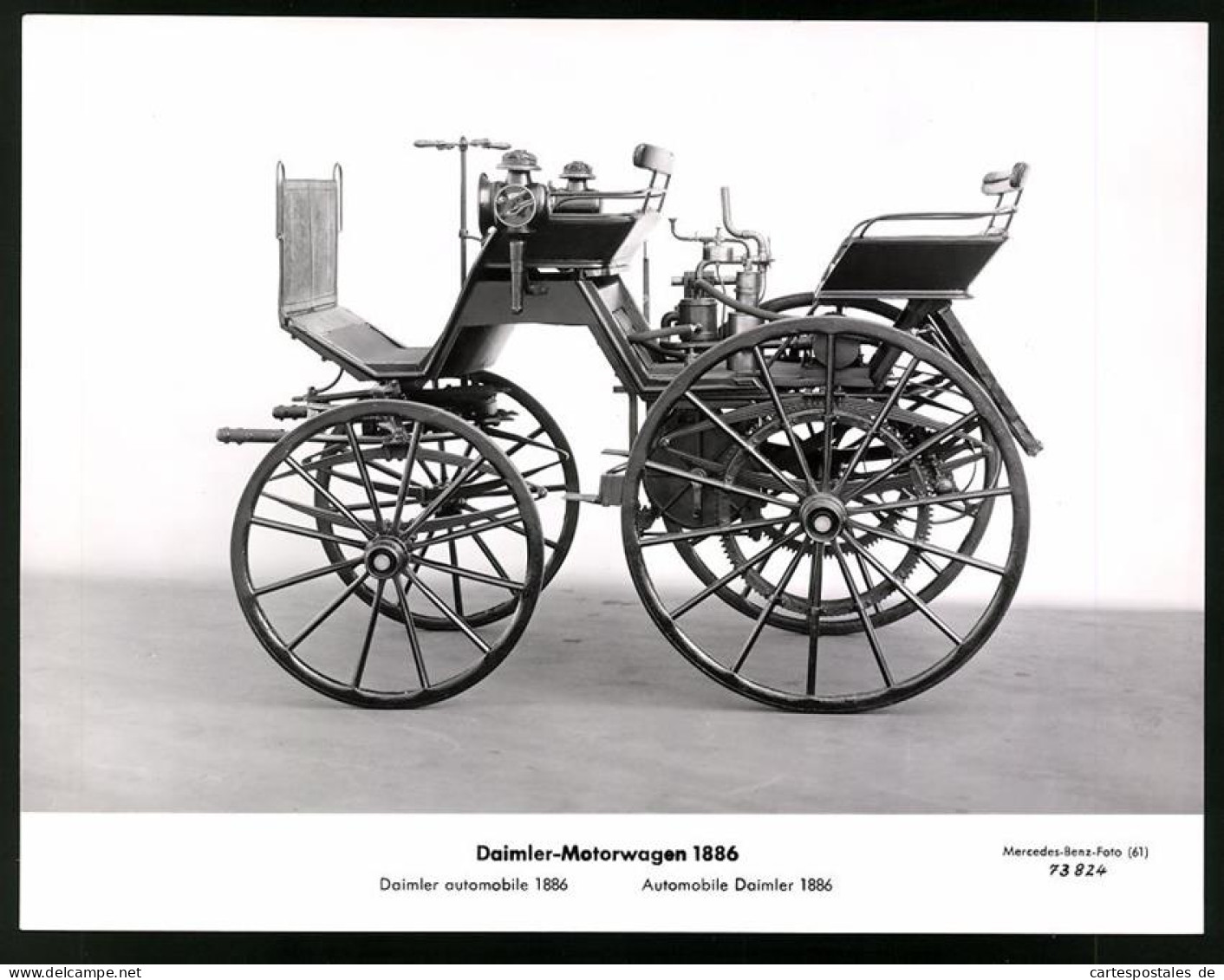 Archiv-Fotografie Auto Daimler Motorwagen Von 1886  - Automobile