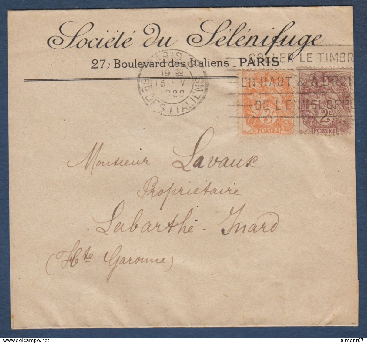 Blanc 2c Et 3c Sur Bande D'imprimé - Lettres & Documents