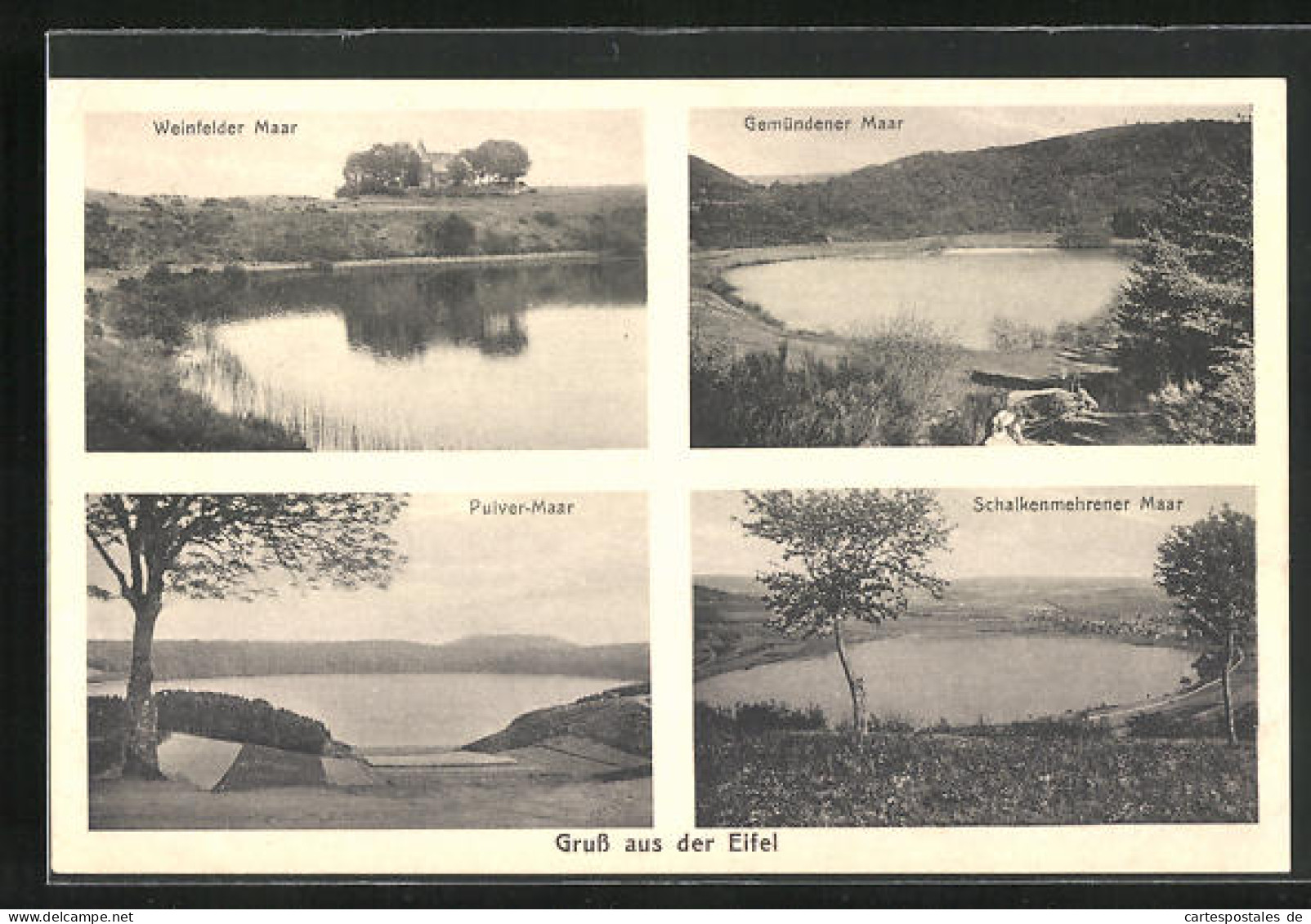 AK Daun / Eifel, Weinfelder Maar, Gemündener Maar, Pulver Und Schalkenmehrener Maar  - Daun