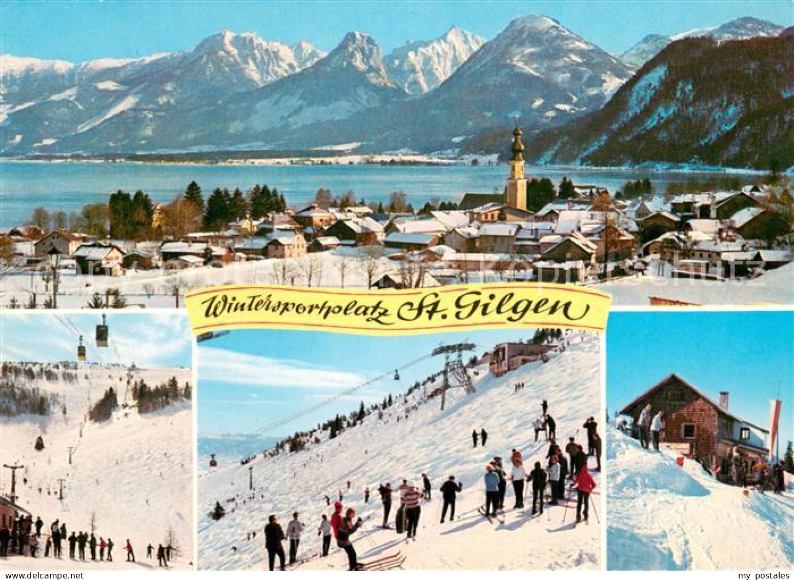 73756875 St Gilgen Salzkammergut Wintersport Gondel See-Berg-Panorama St Gilgen  - Andere & Zonder Classificatie