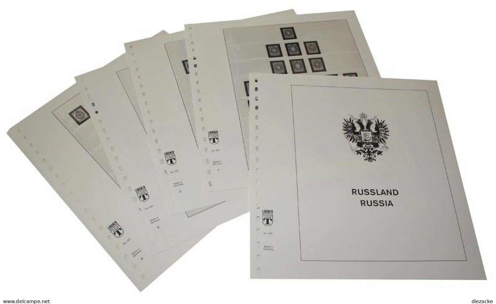 Lindner-T Russland 1858-1917 Vordrucke 237 Neuware ( - Pre-printed Pages